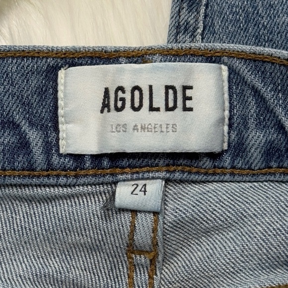 AGOLDE Nico High Rise Slim Fit Jeans in Rooted - Picture 5 of 6